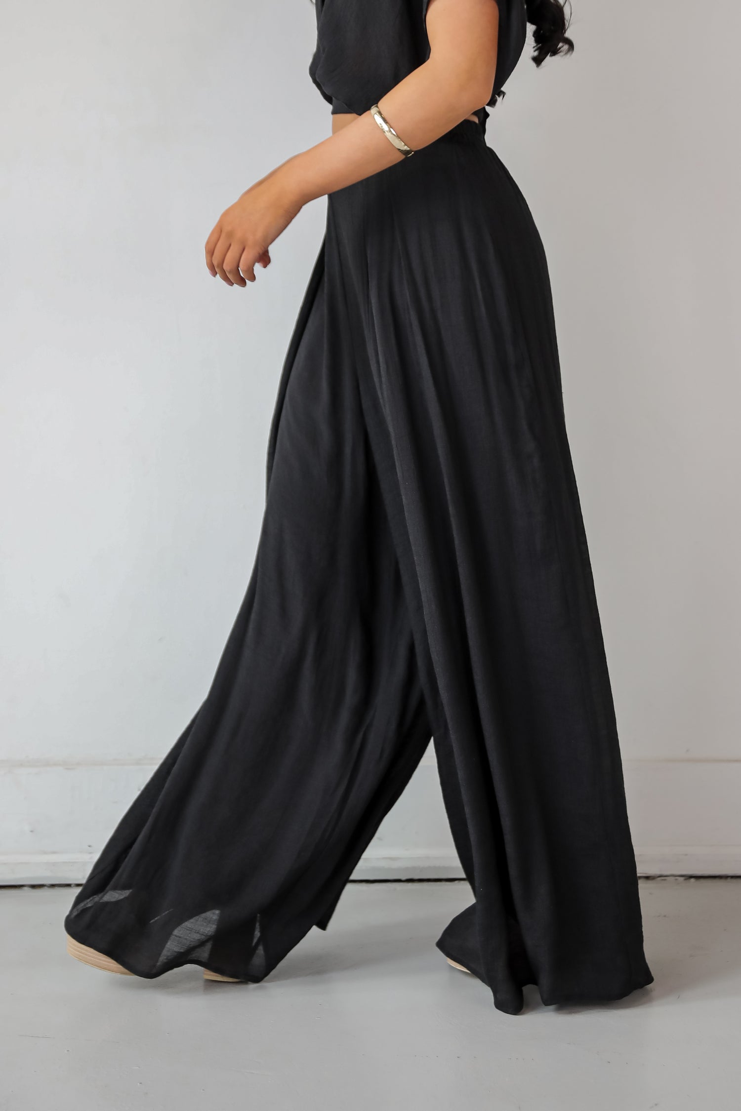 Delightful Direction Black Wide Leg Pants