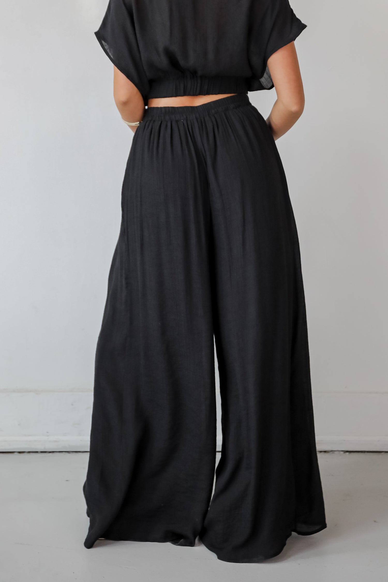 Delightful Direction Black Wide Leg Pants