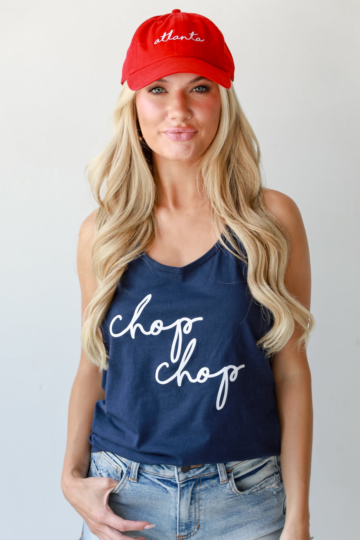 Navy Chop Chop Tank on model