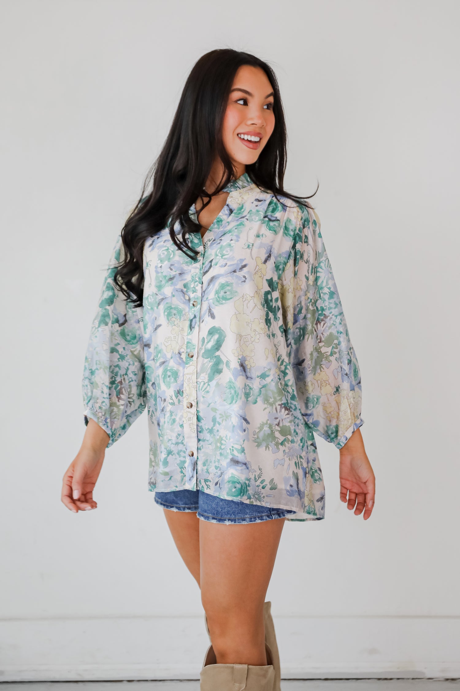 Blooming For Love Floral Blouse