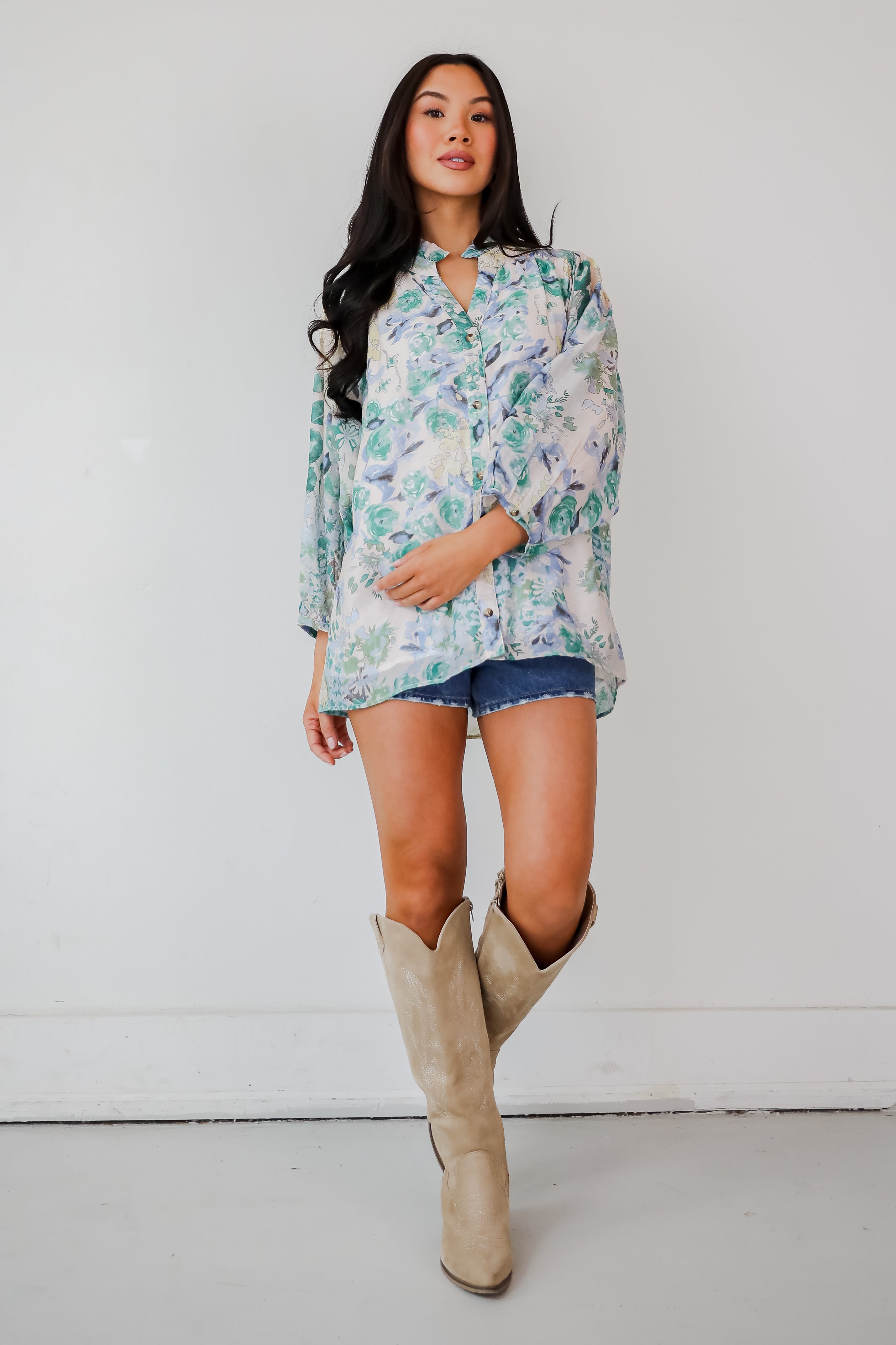 Blooming For Love Floral Blouse