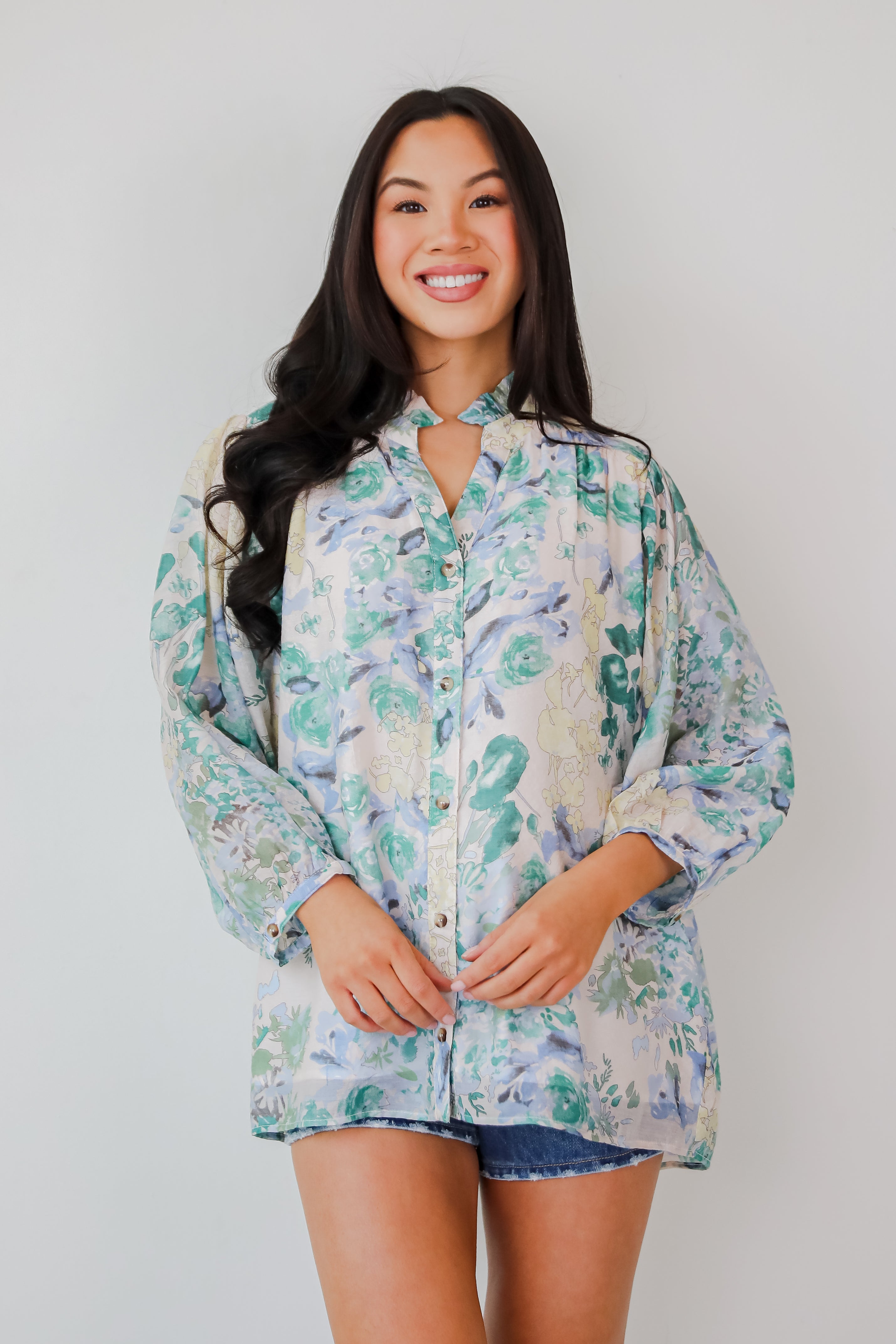 Blooming For Love Floral Blouse