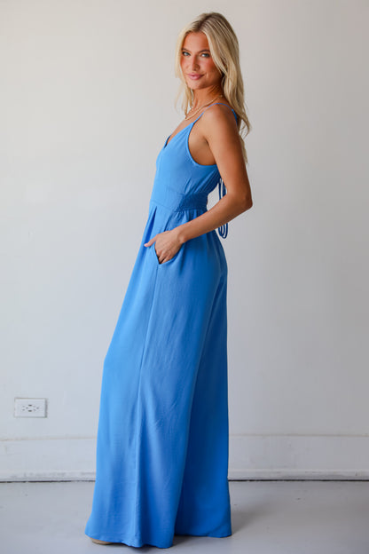 Cheerful Sweetie Blue Jumpsuit