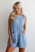 Essential Aspect Denim Linen Romper