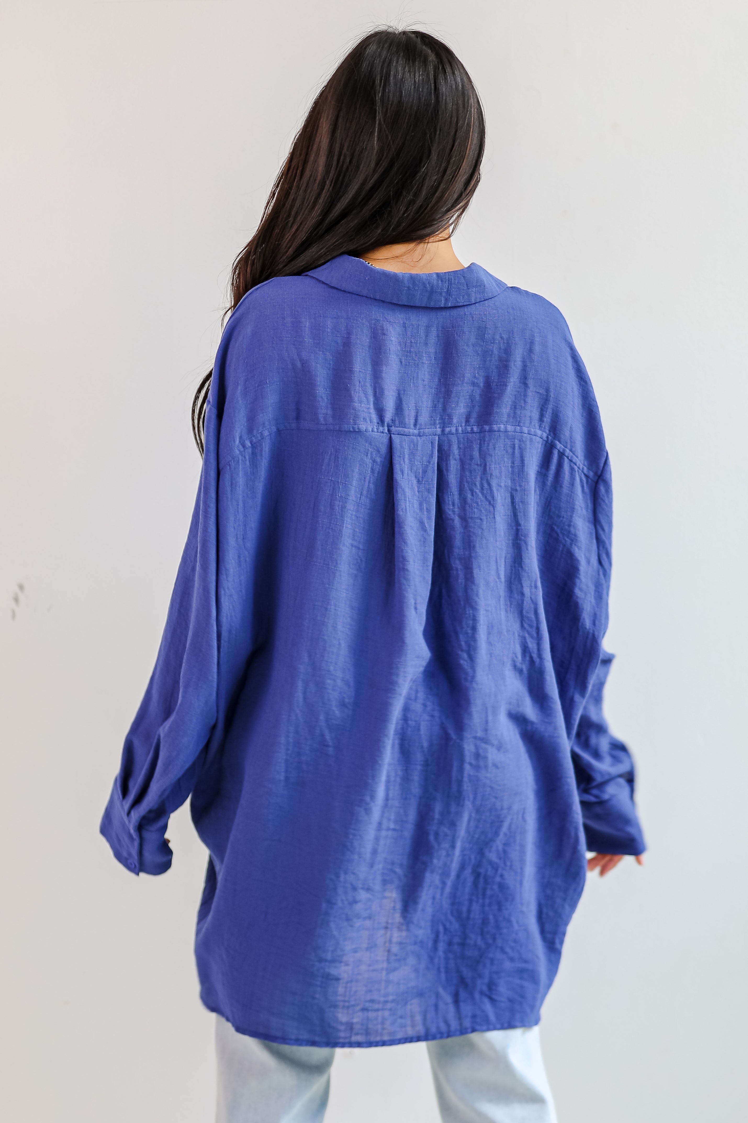 Allison Oversized Button-Up Blouse