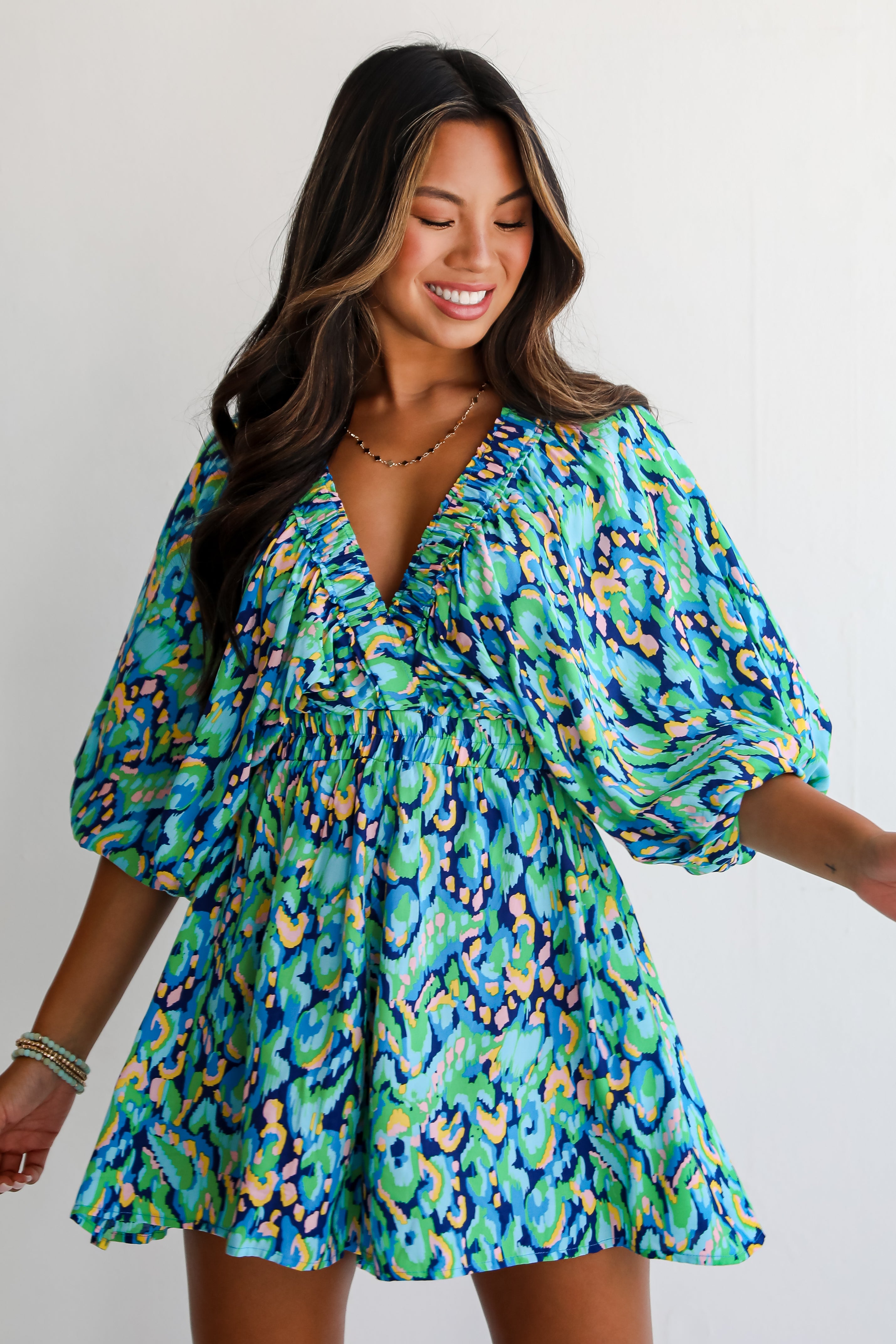 Magnificent Poise Blue Romper