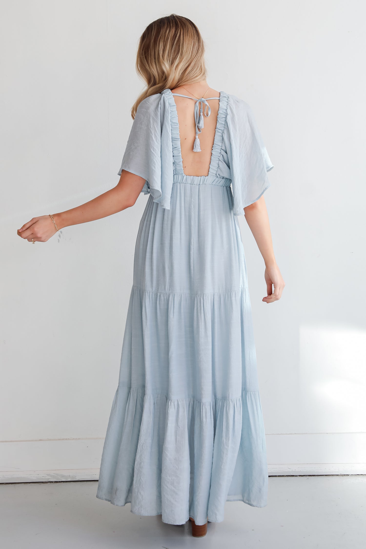 Dusty Blue Maxi Dress for women