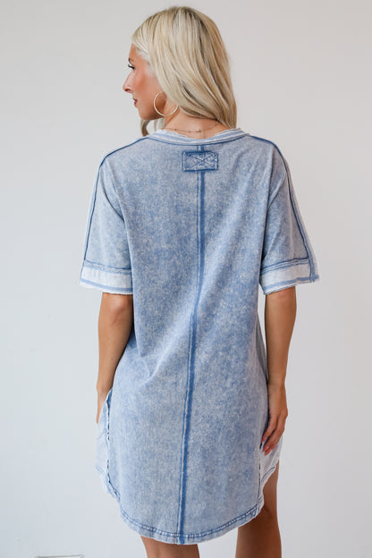 casual Denim T-Shirt Dress