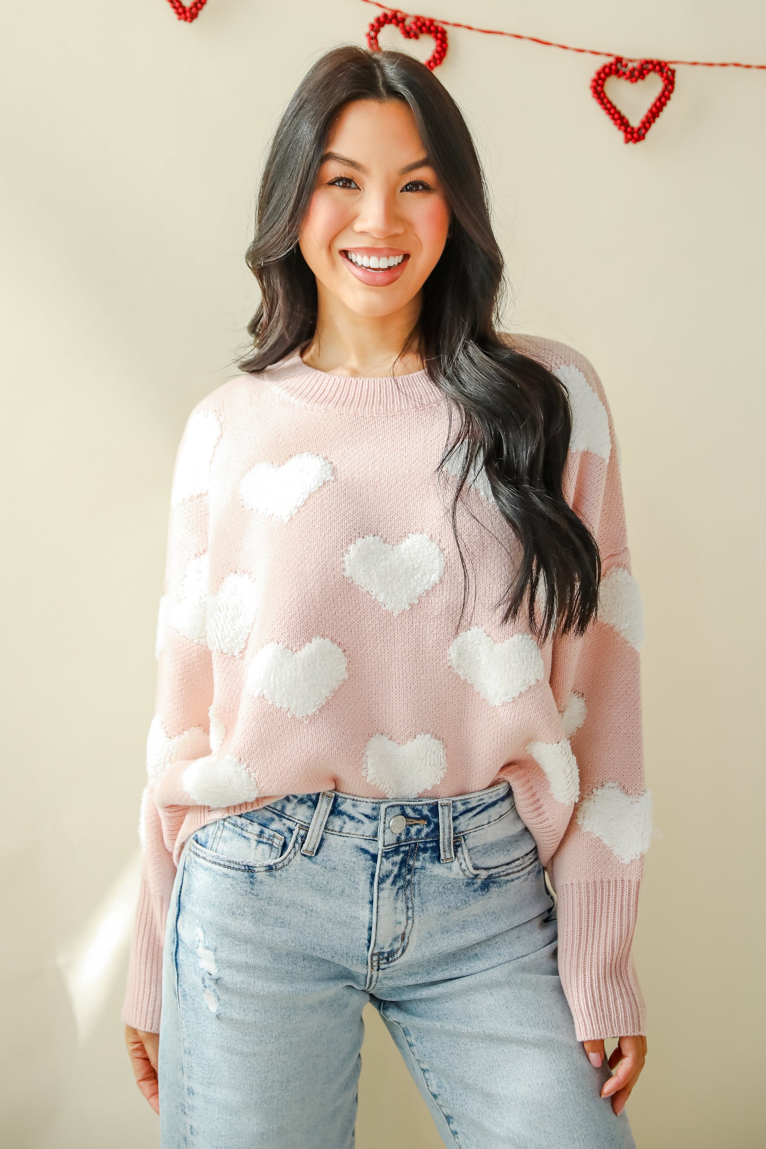 Easily Loved Heart Sweater