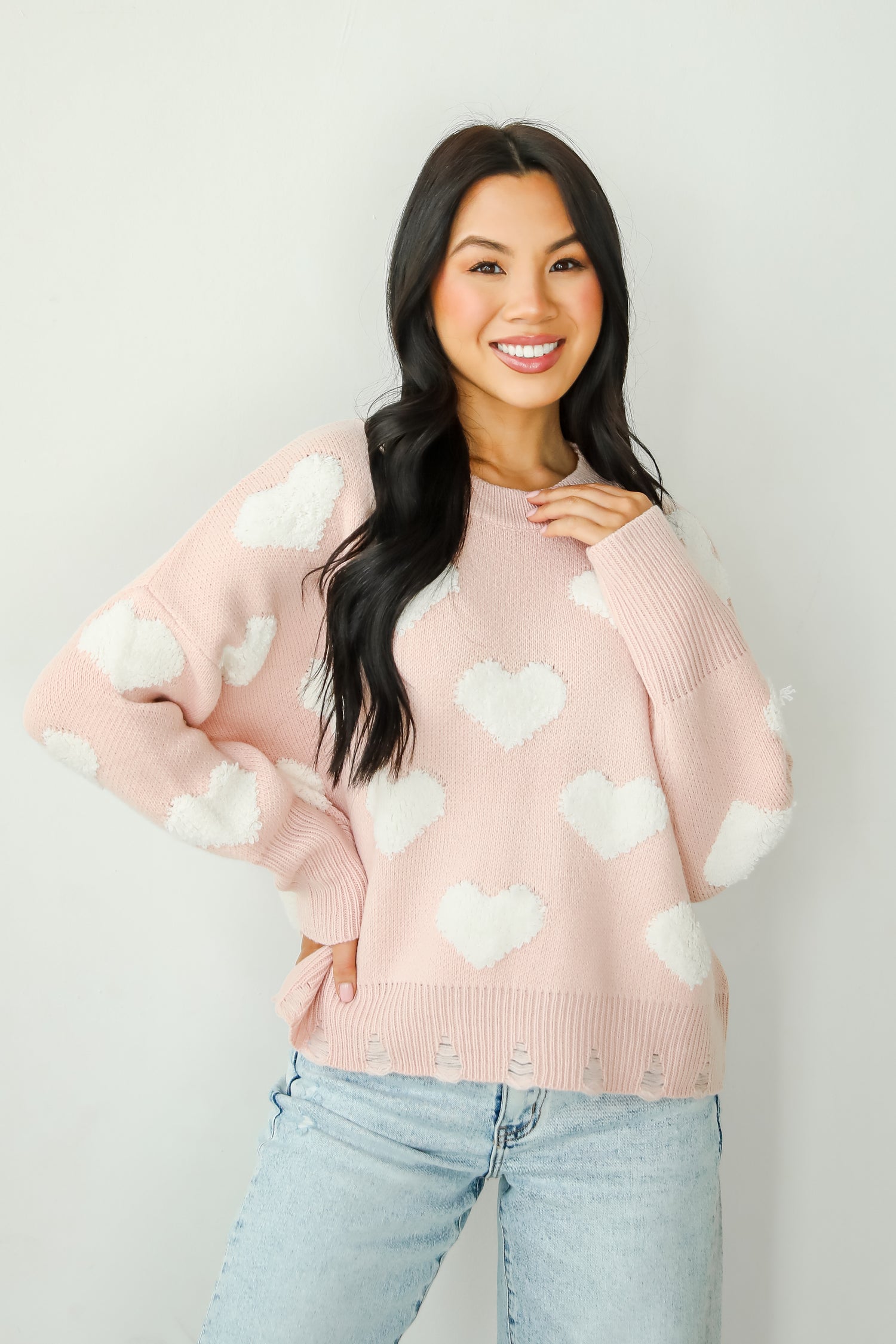 Easily Loved Heart Sweater