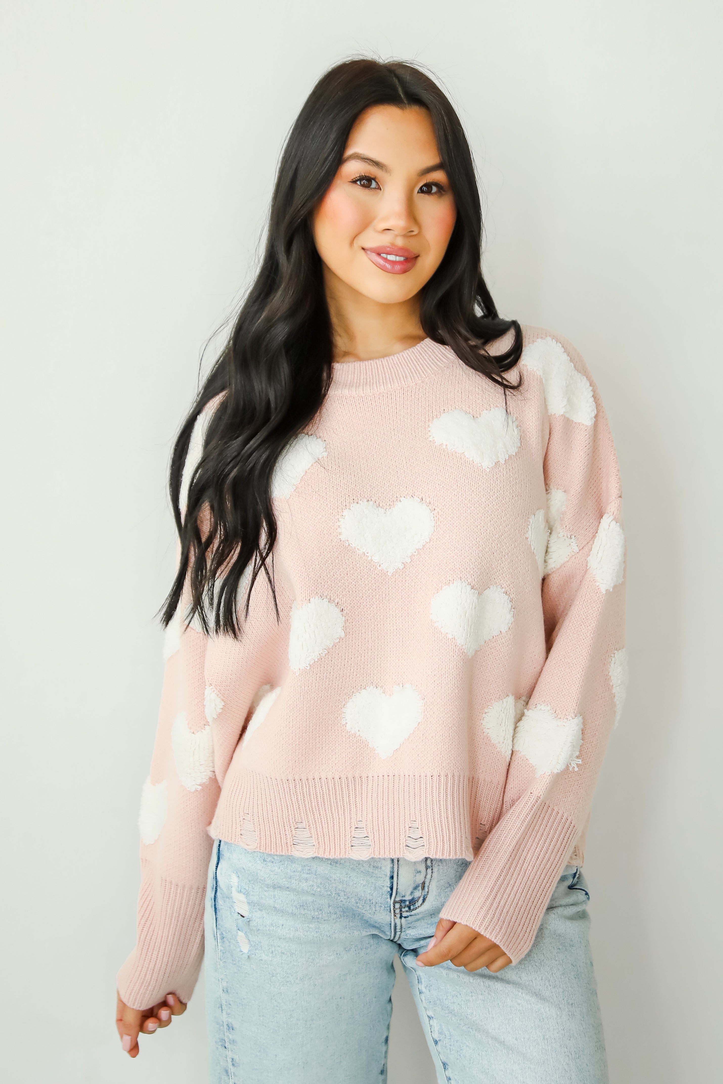 Easily Loved Heart Sweater