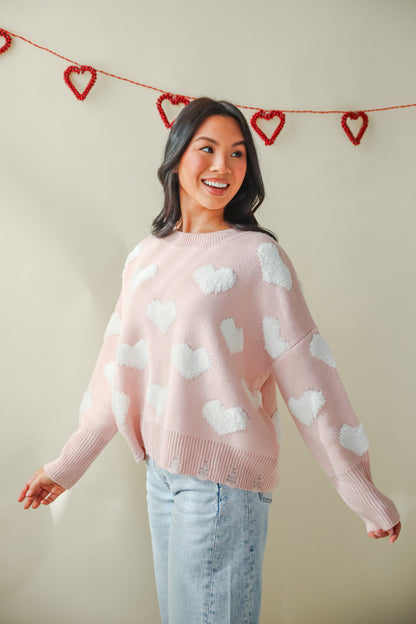 Easily Loved Heart Sweater