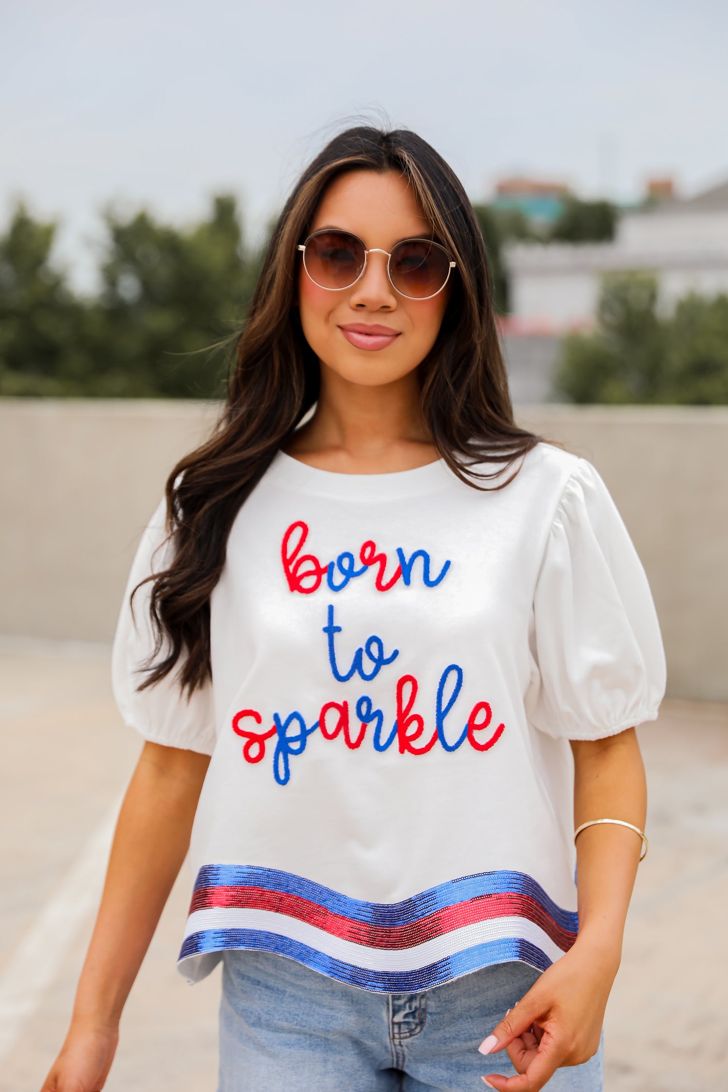 Born To Sparkle Sequin Top