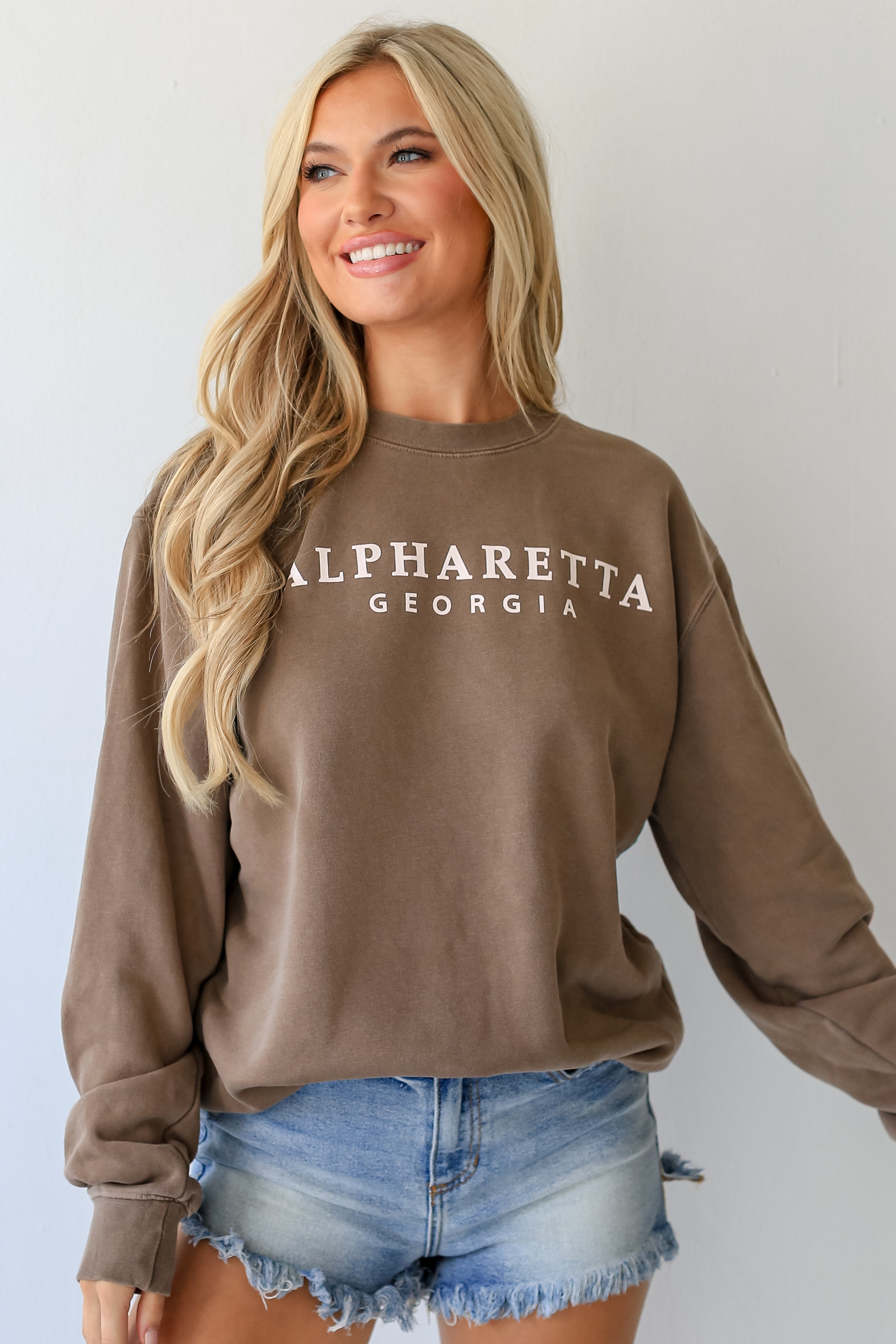 Brown Alpharetta Georgia Pullover