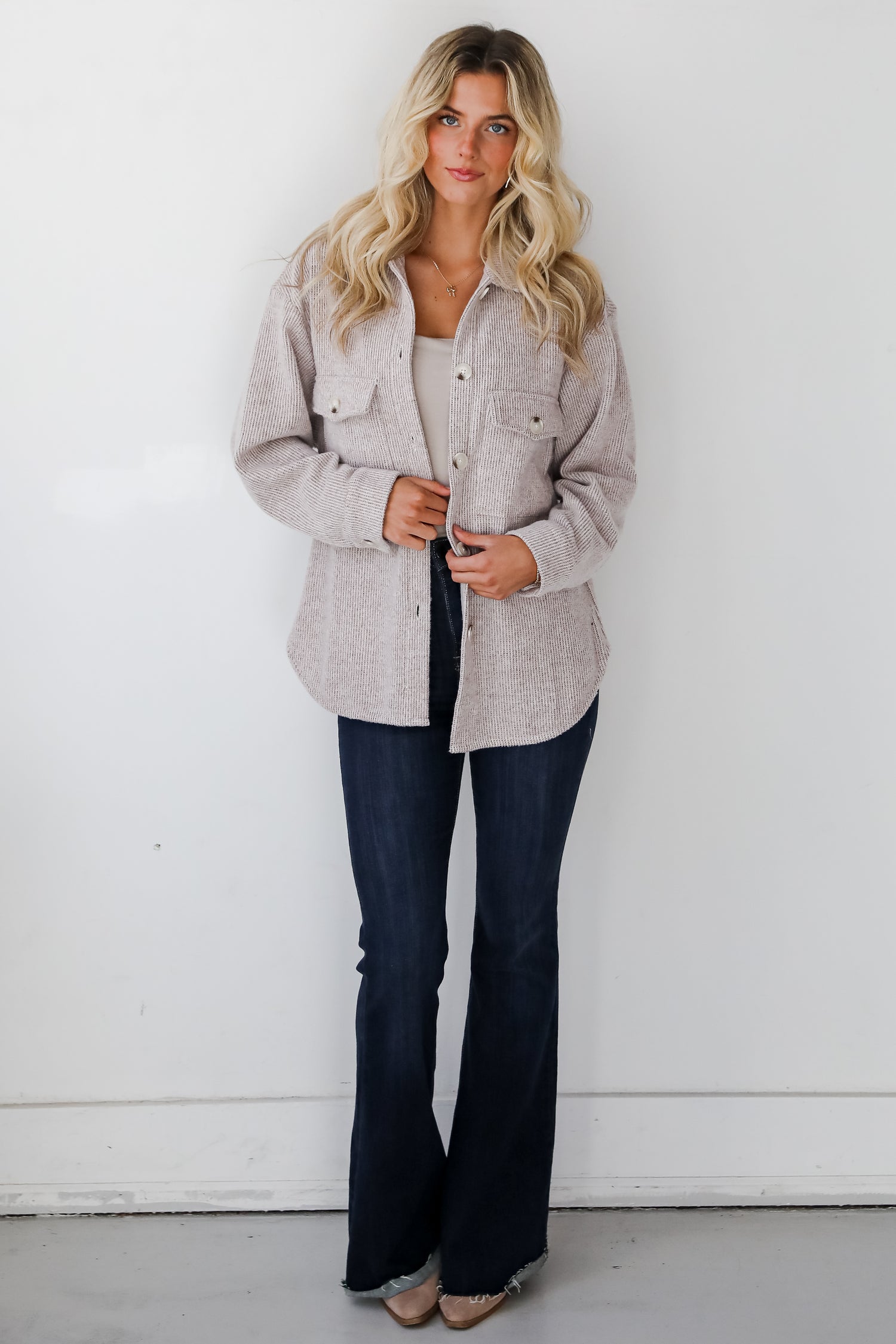 Posh Outcome Soft Knit Shacket