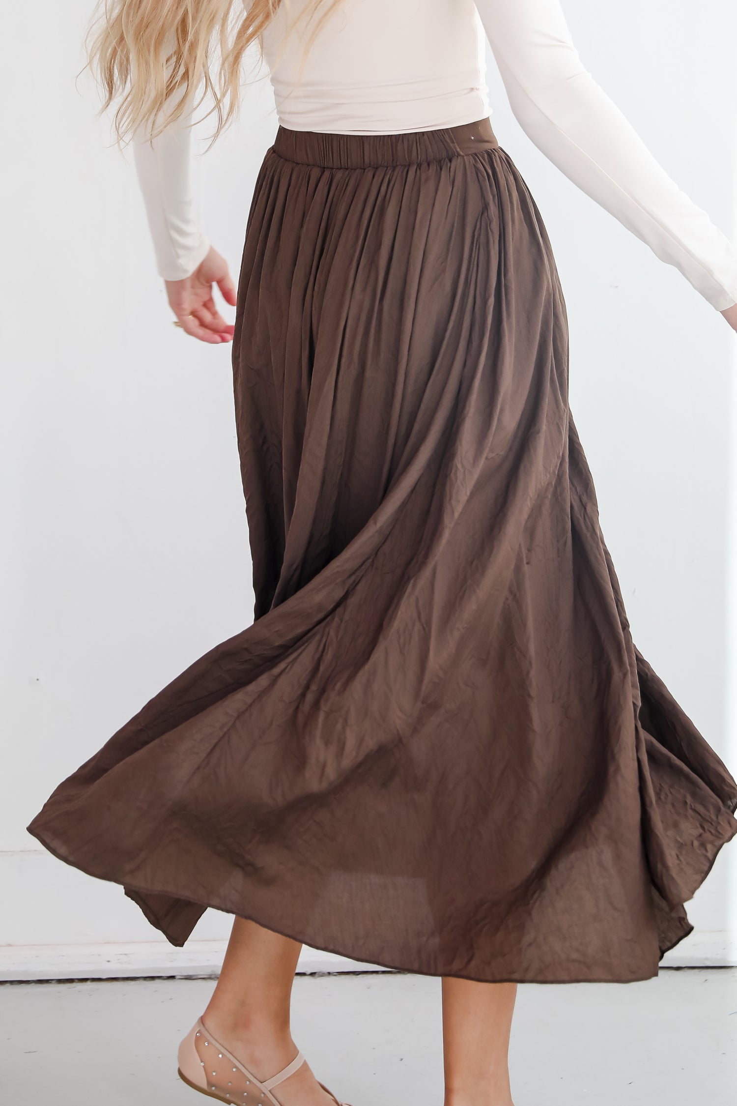 Truly Profound Brown Maxi Skirt