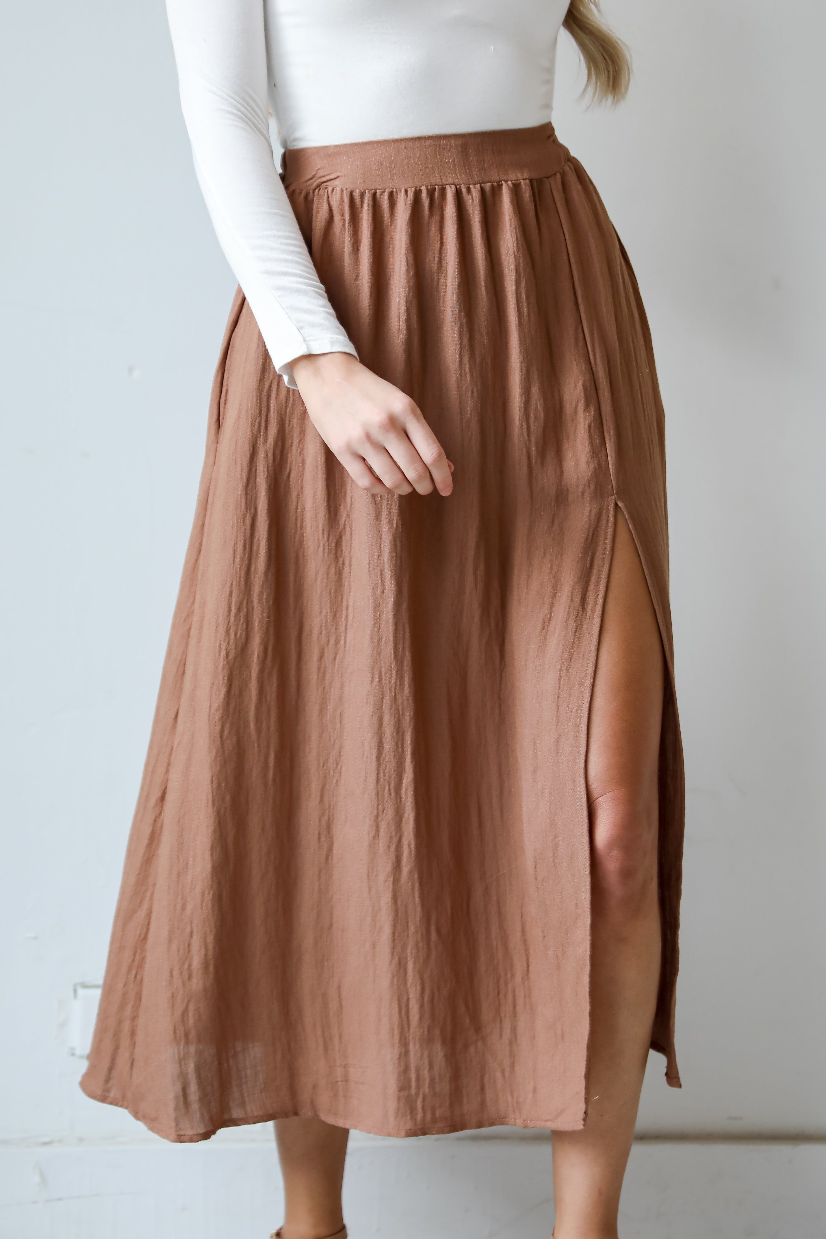 Mocha Maxi Skirt