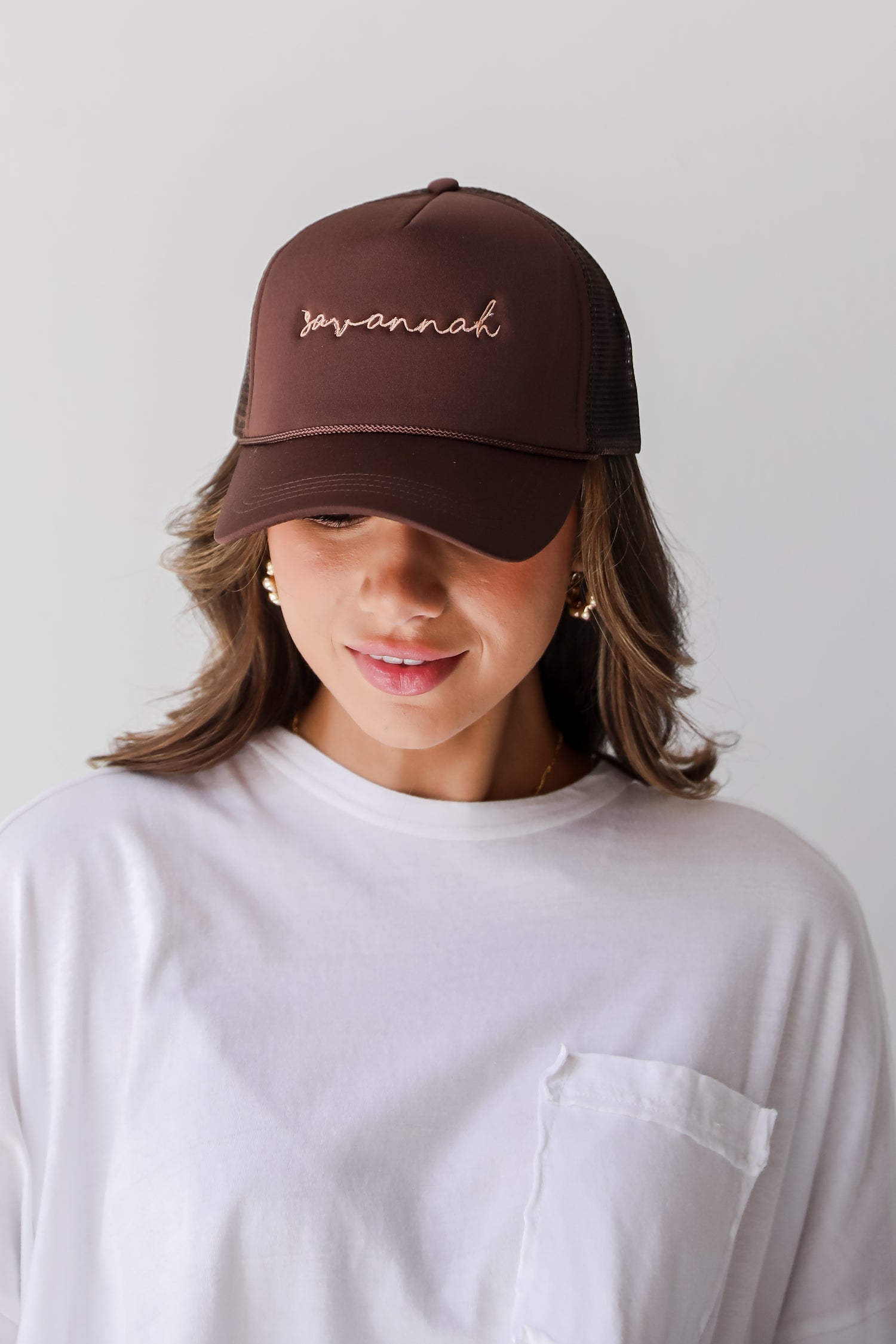 Brown Savannah Trucker Hat