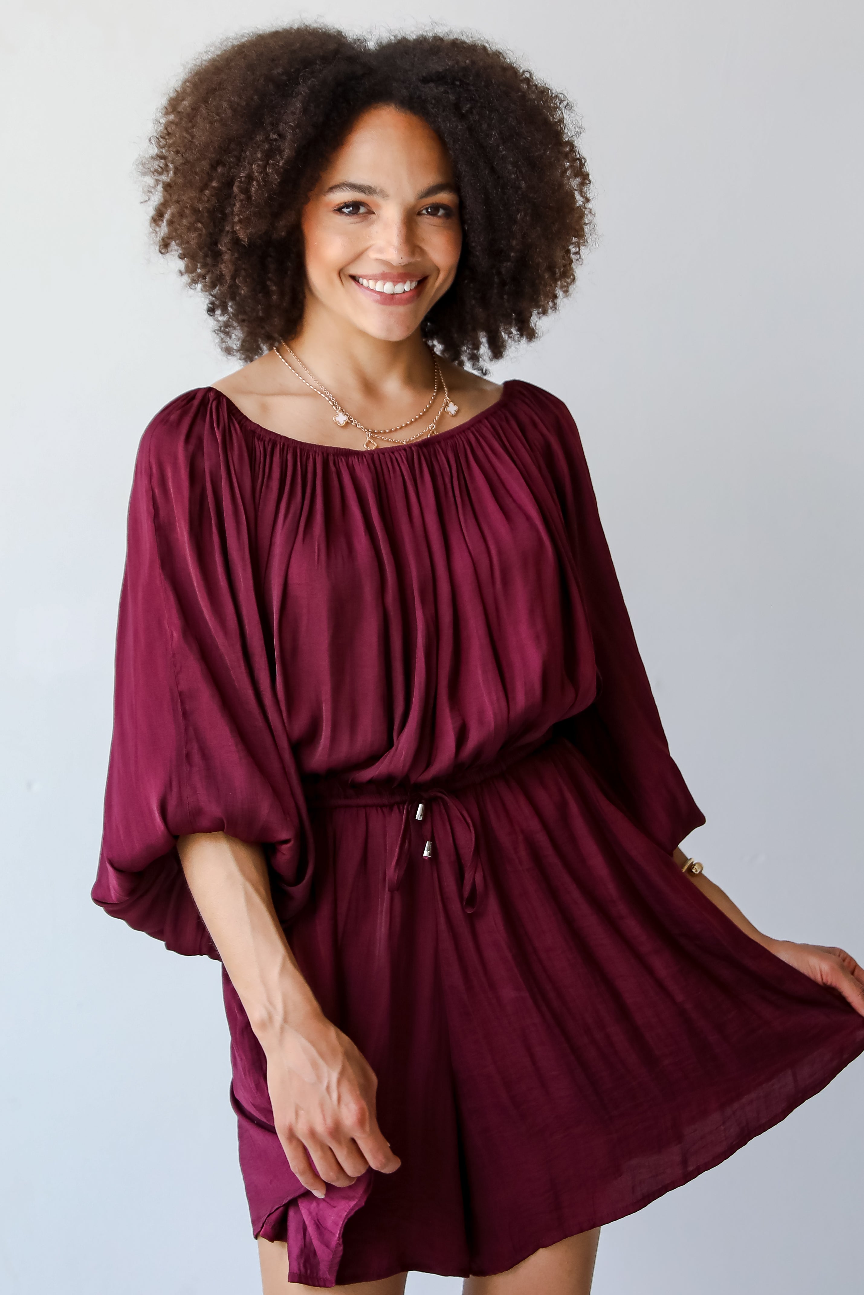 Marvelous Darling Burgundy Romper