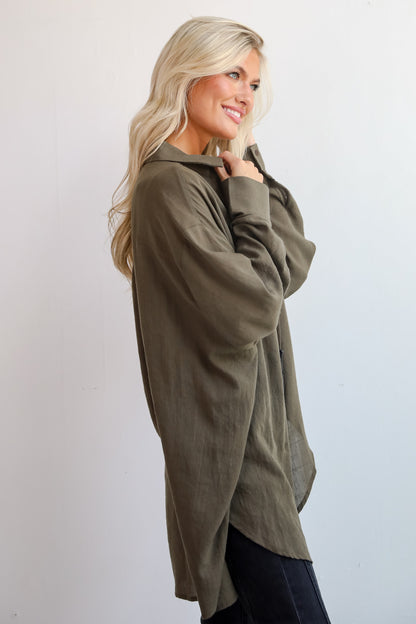 Allison Oversized Button-Up Blouse