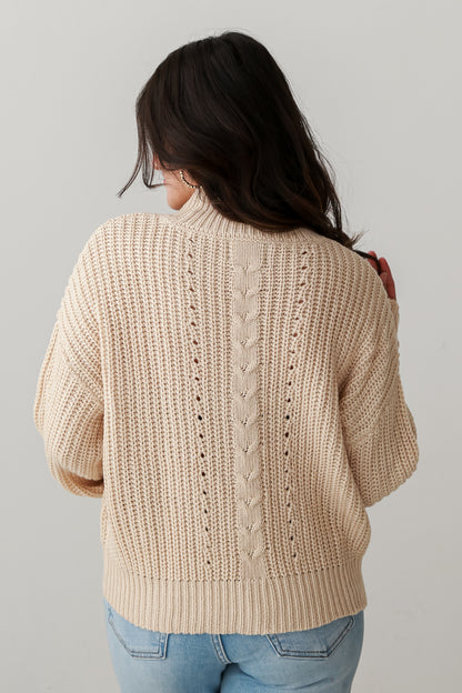 cute Mock Neck Sweater