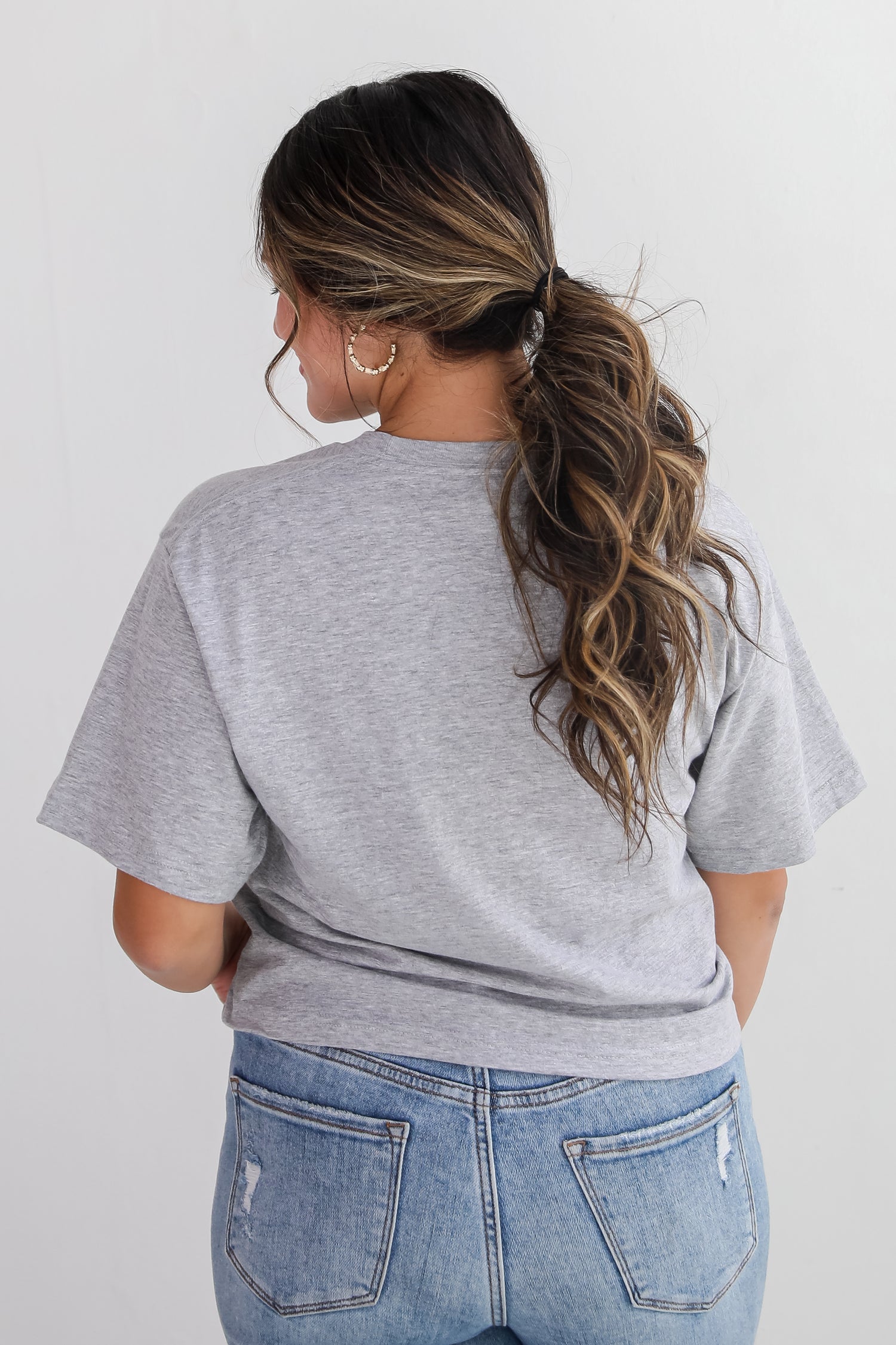 Heather Grey Charleston Cropped Tee