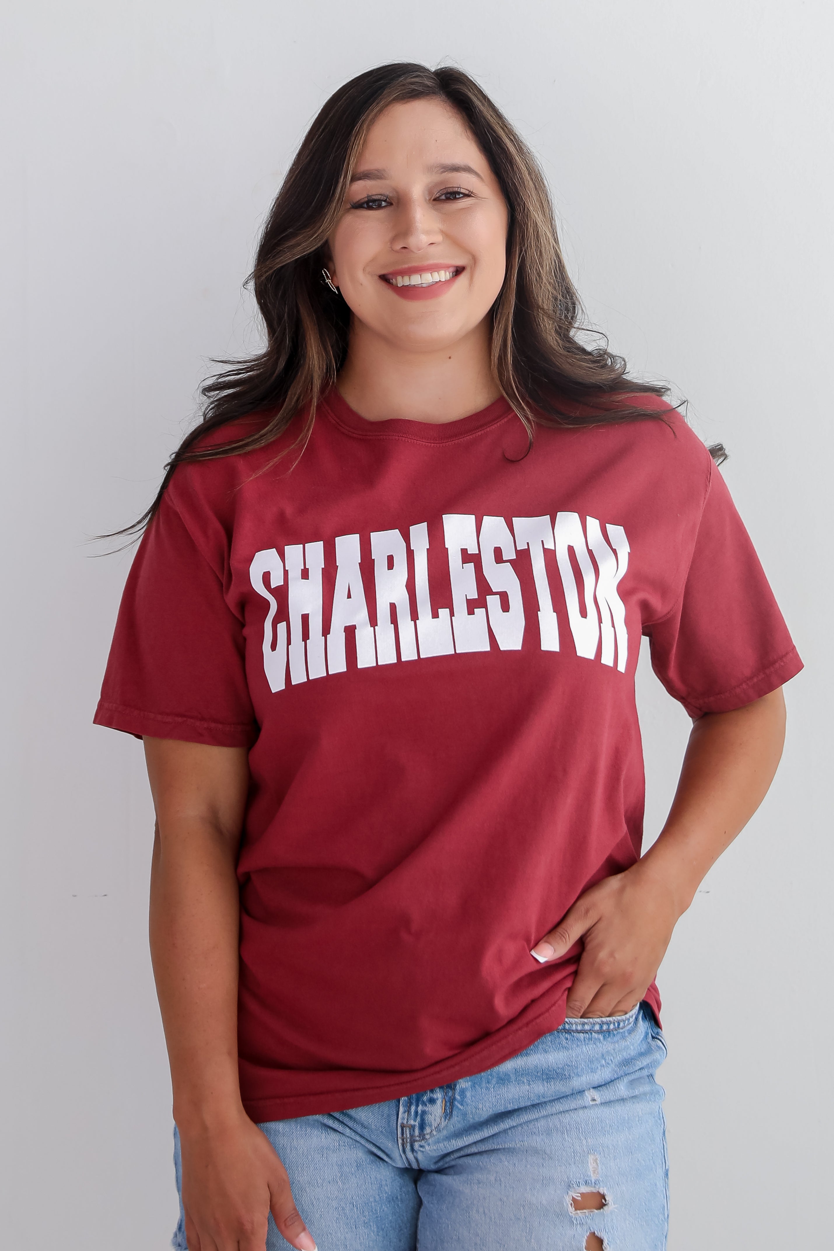 Maroon Charleston Tee