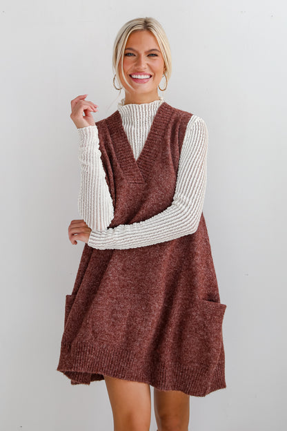 Successful Sophistication Sweater Mini Dress