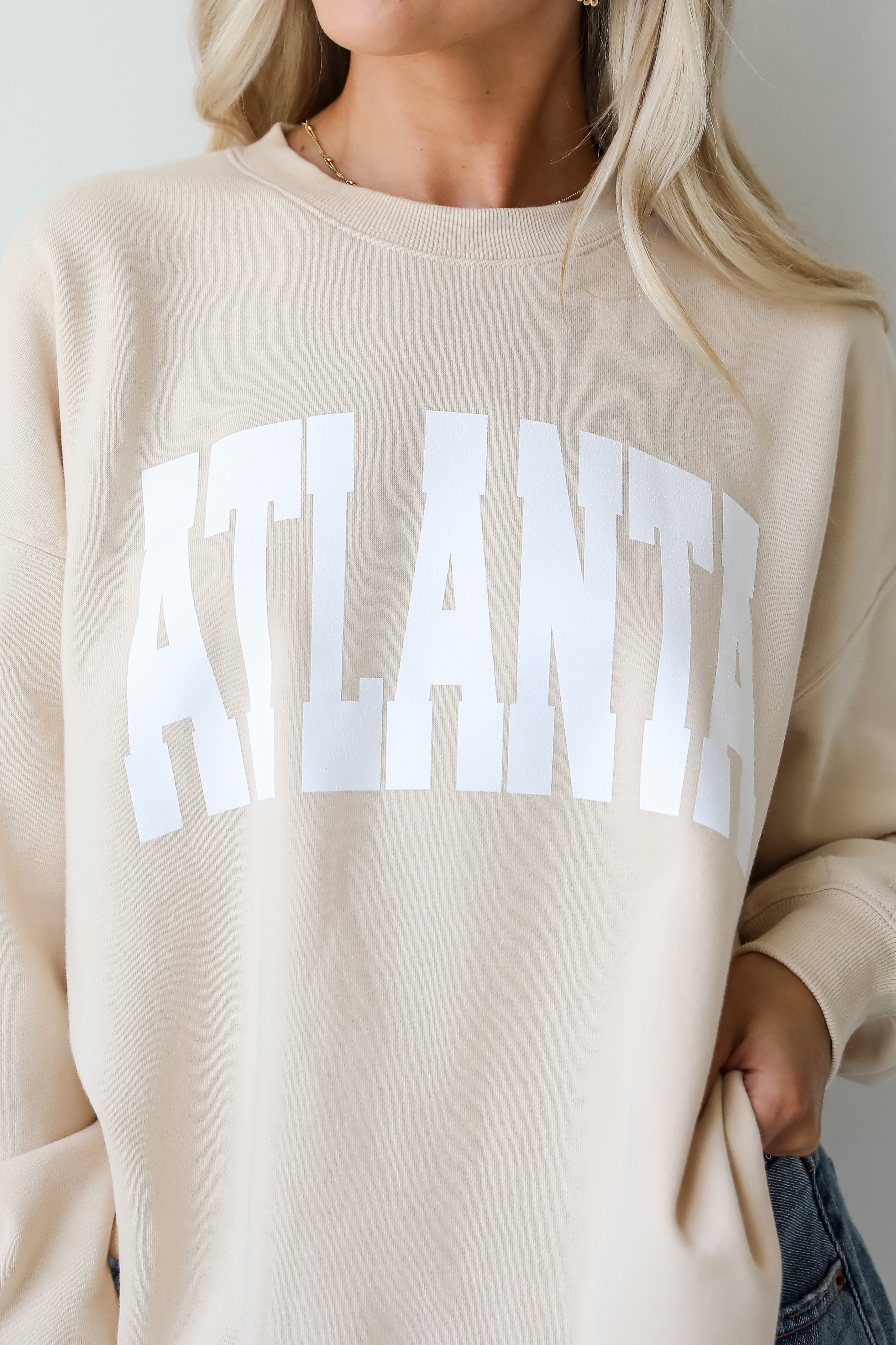 Cream Atlanta Sweatshirt