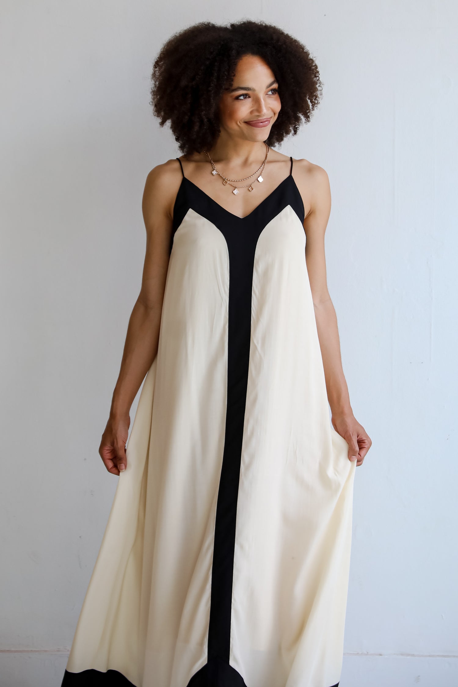 Cream Maxi Dress