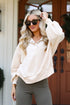 Cozy Weekend Plans Cream Pullover