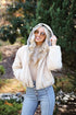 Enviable Forecast Cream Sherpa Jacket