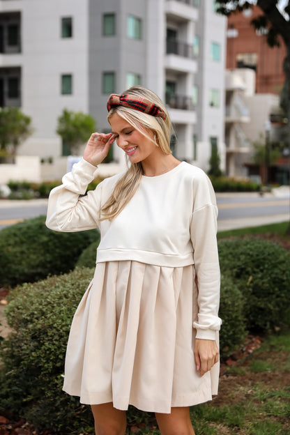 Precious Impression Natural Sweatshirt Dress