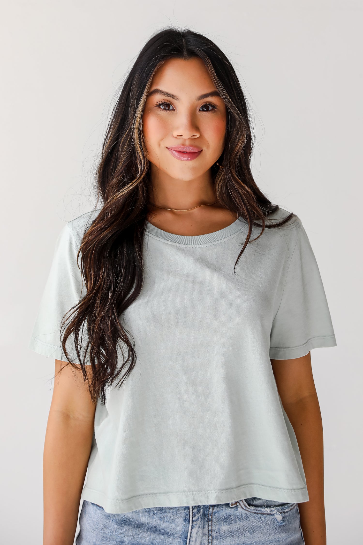 sage green t shirt