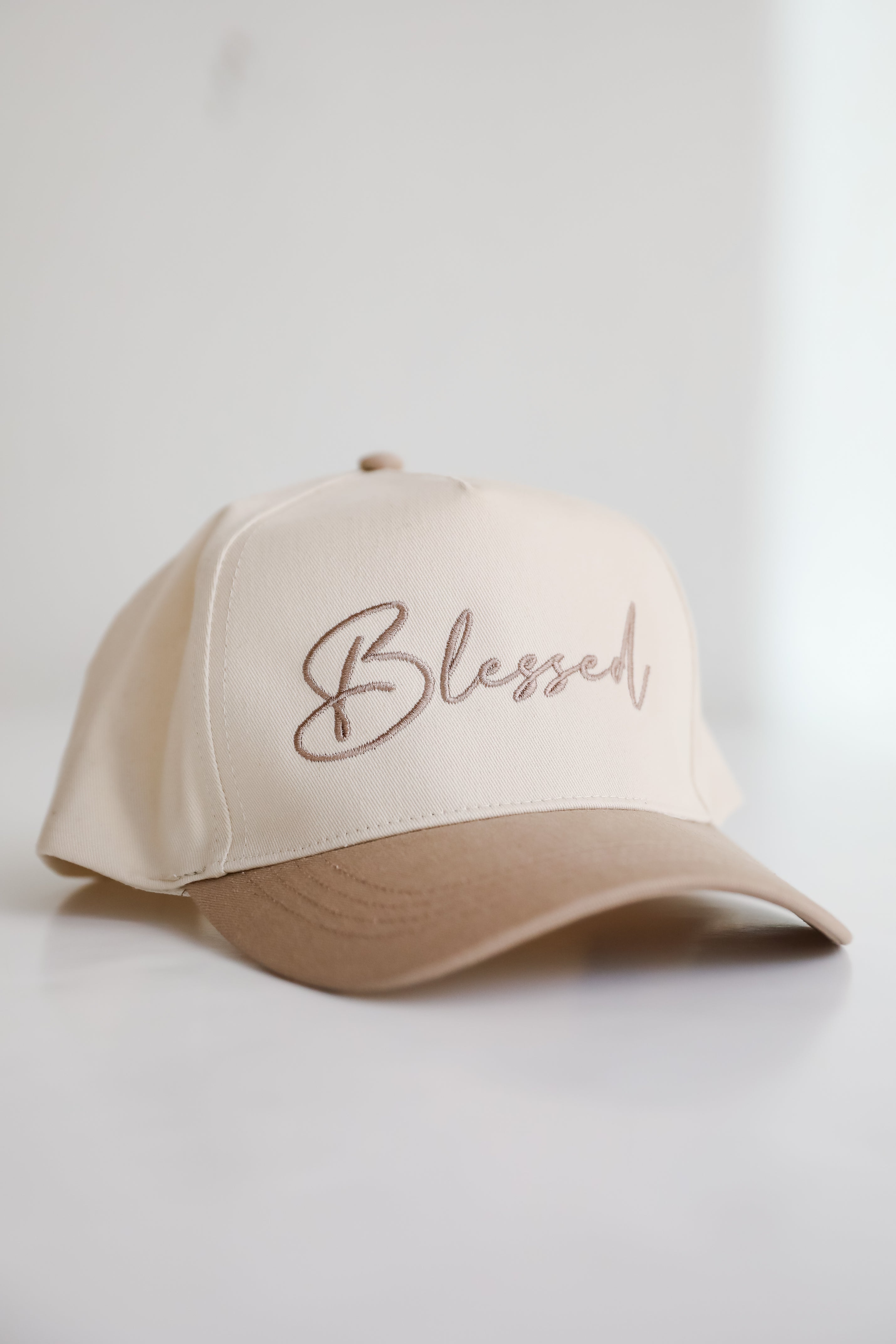 Blessed Color Block Embroidered Hat