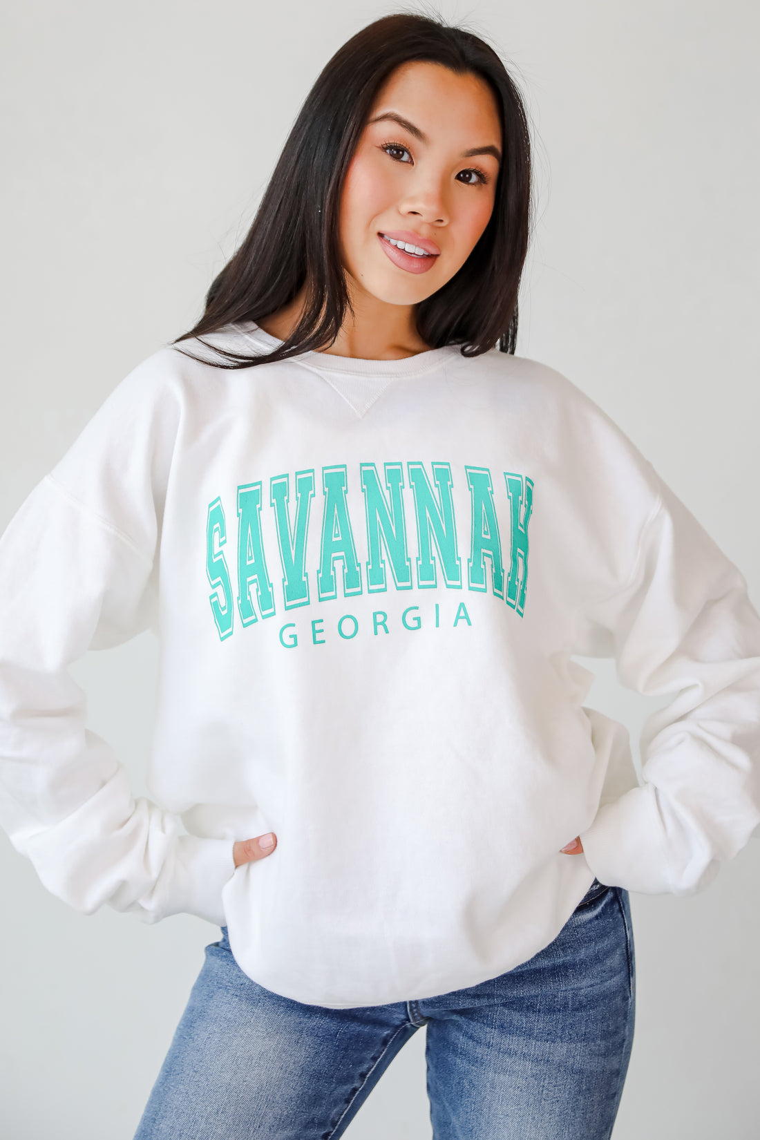 White Savannah Georgia Sweatshirt