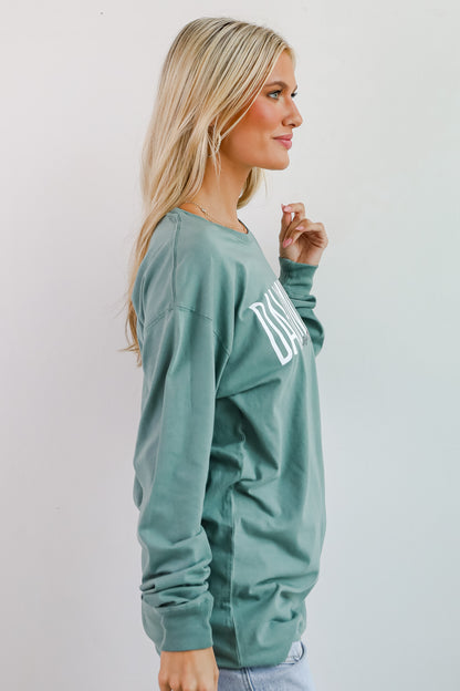 Seafoam Dahlonega Georgia Script Long Sleeve Tee