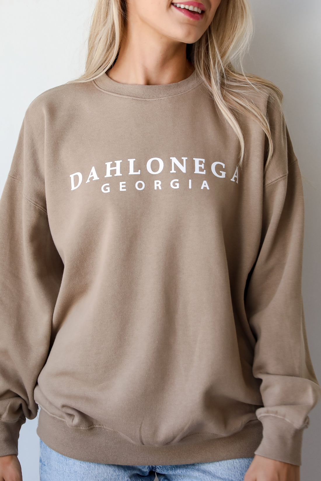 Tan Dahlonega Georgia Sweatshirt