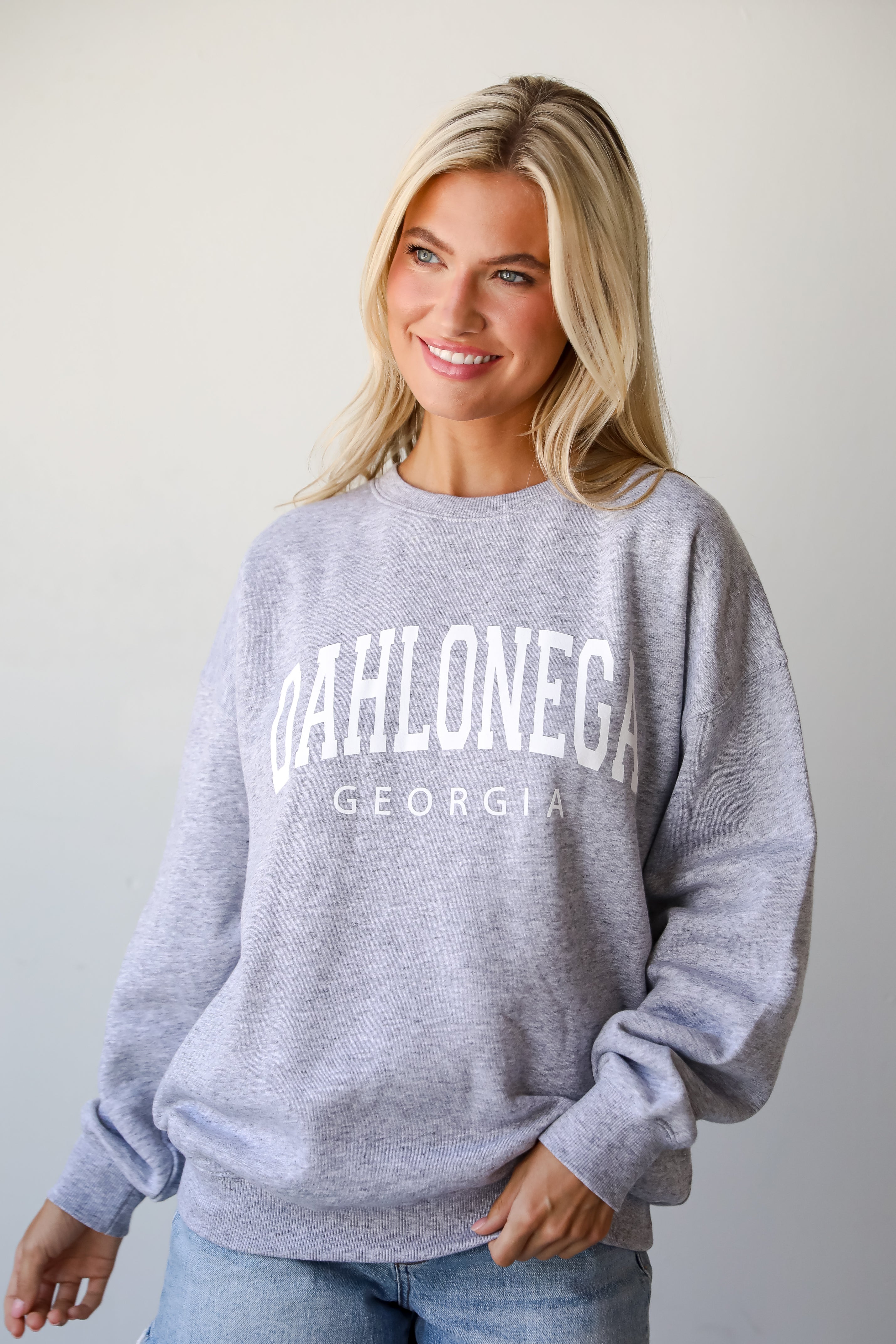 Light Heather Grey Dahlonega Georgia Sweatshirt