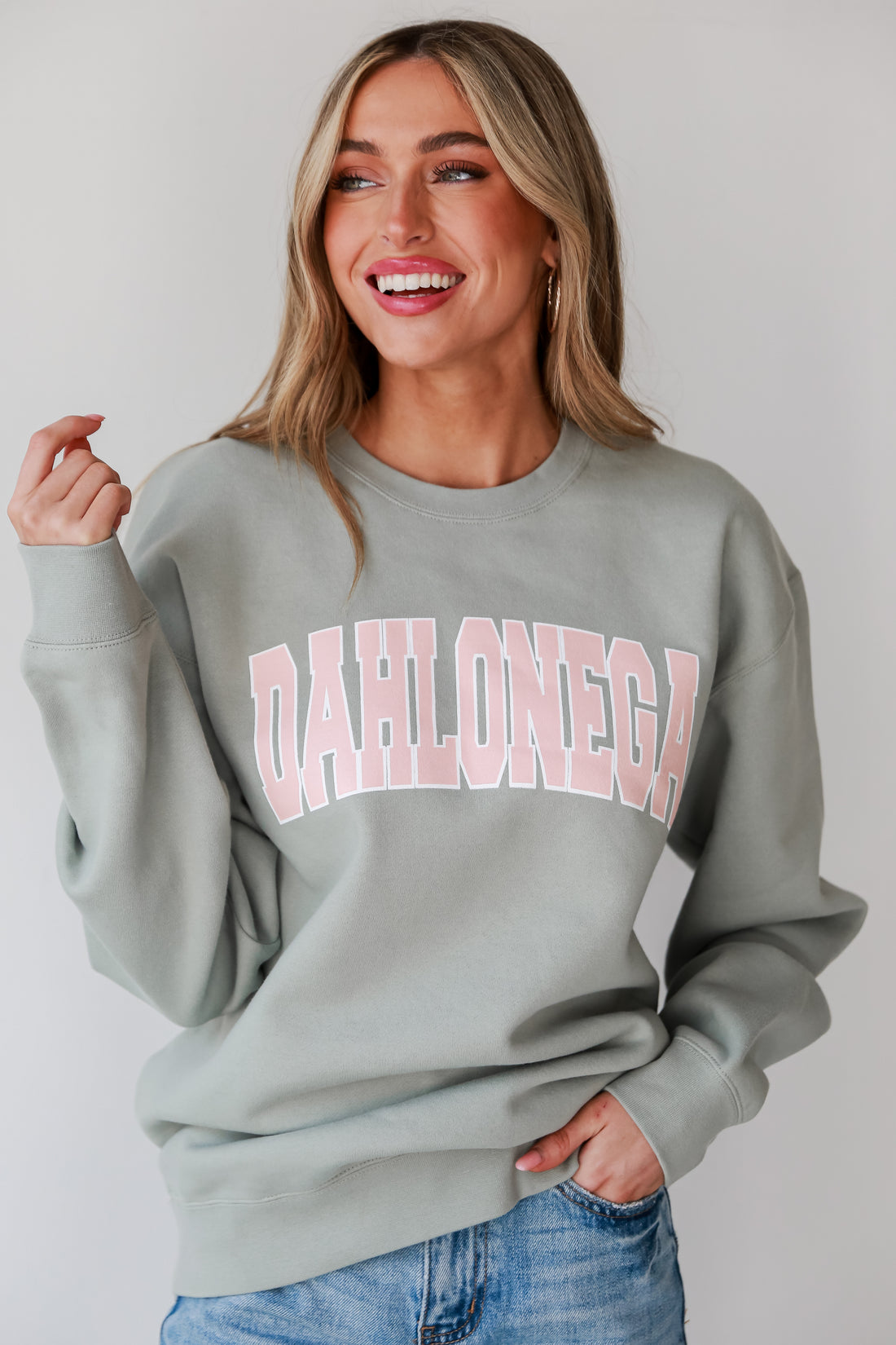 cute Sage Dahlonega Sweatshirt