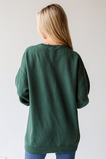 Hunter Green Dahlonega Georgia Pullover back view