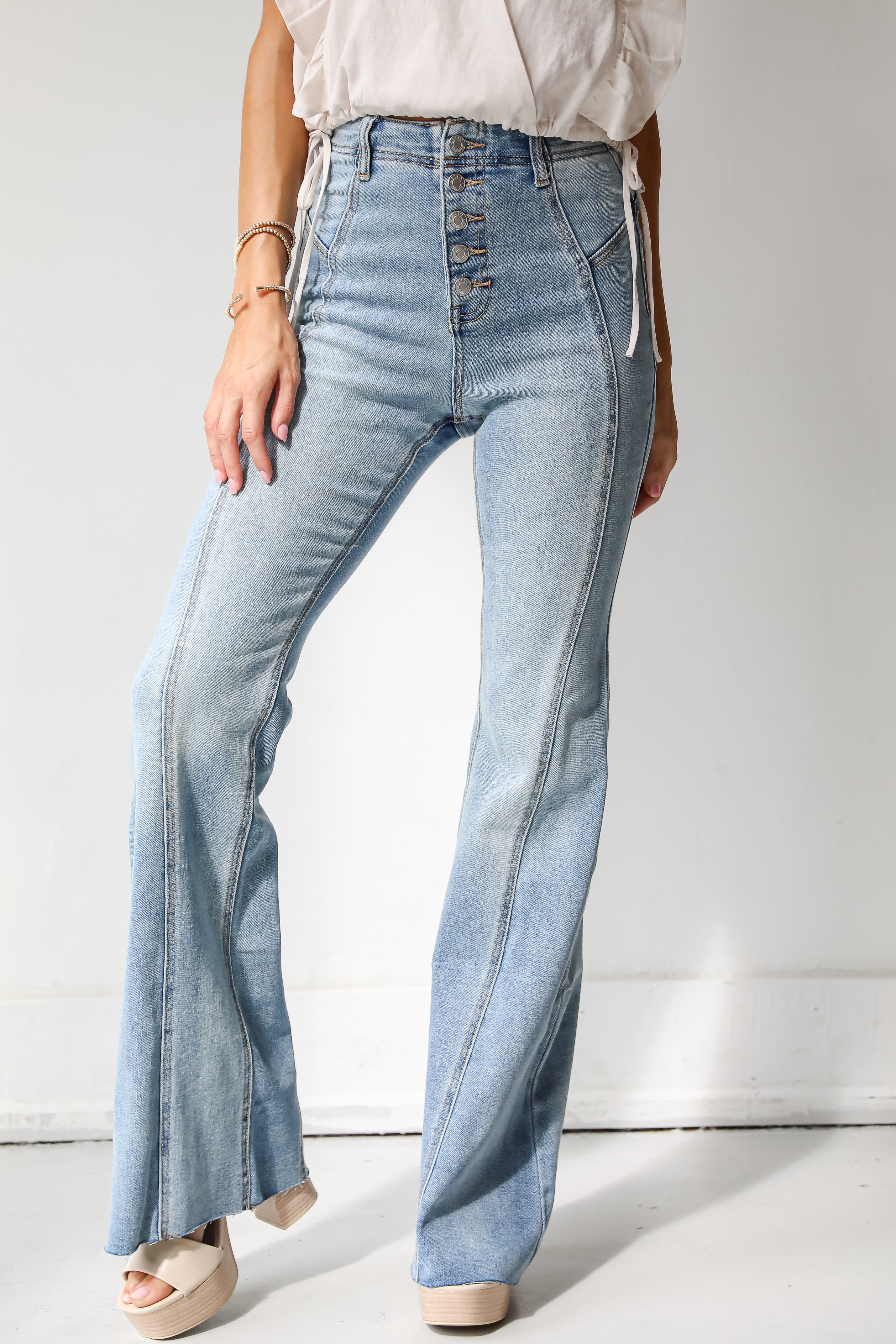 Ellie Medium Wash Flare Jeans