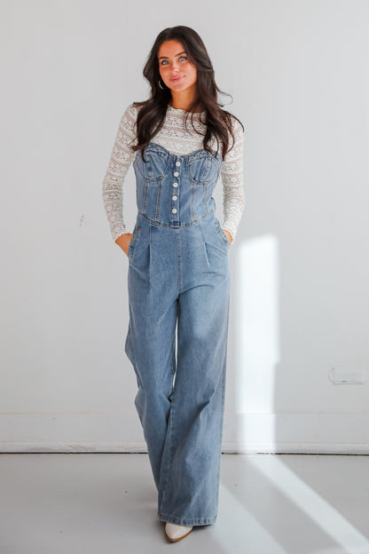 Delightful Impact Denim Jumpsuit