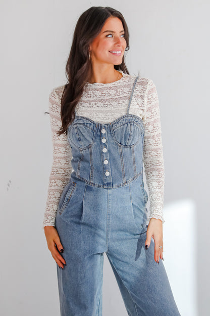 Delightful Impact Denim Jumpsuit