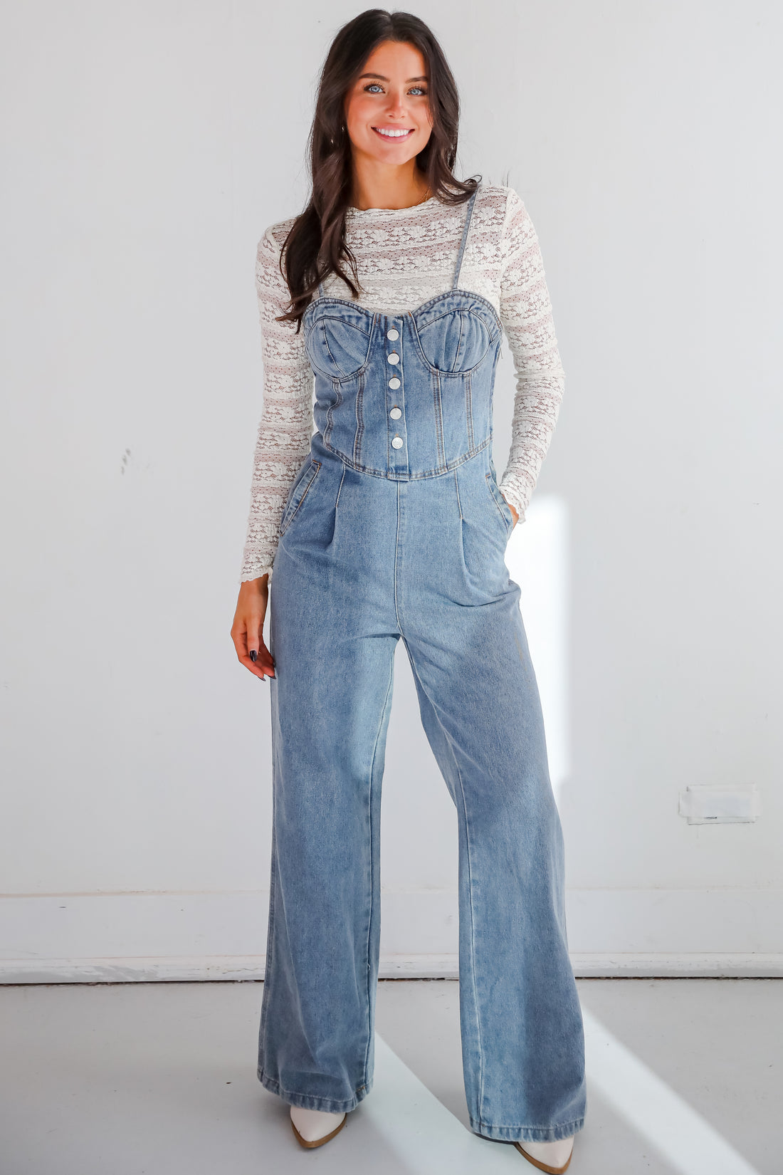 Delightful Impact Denim Jumpsuit