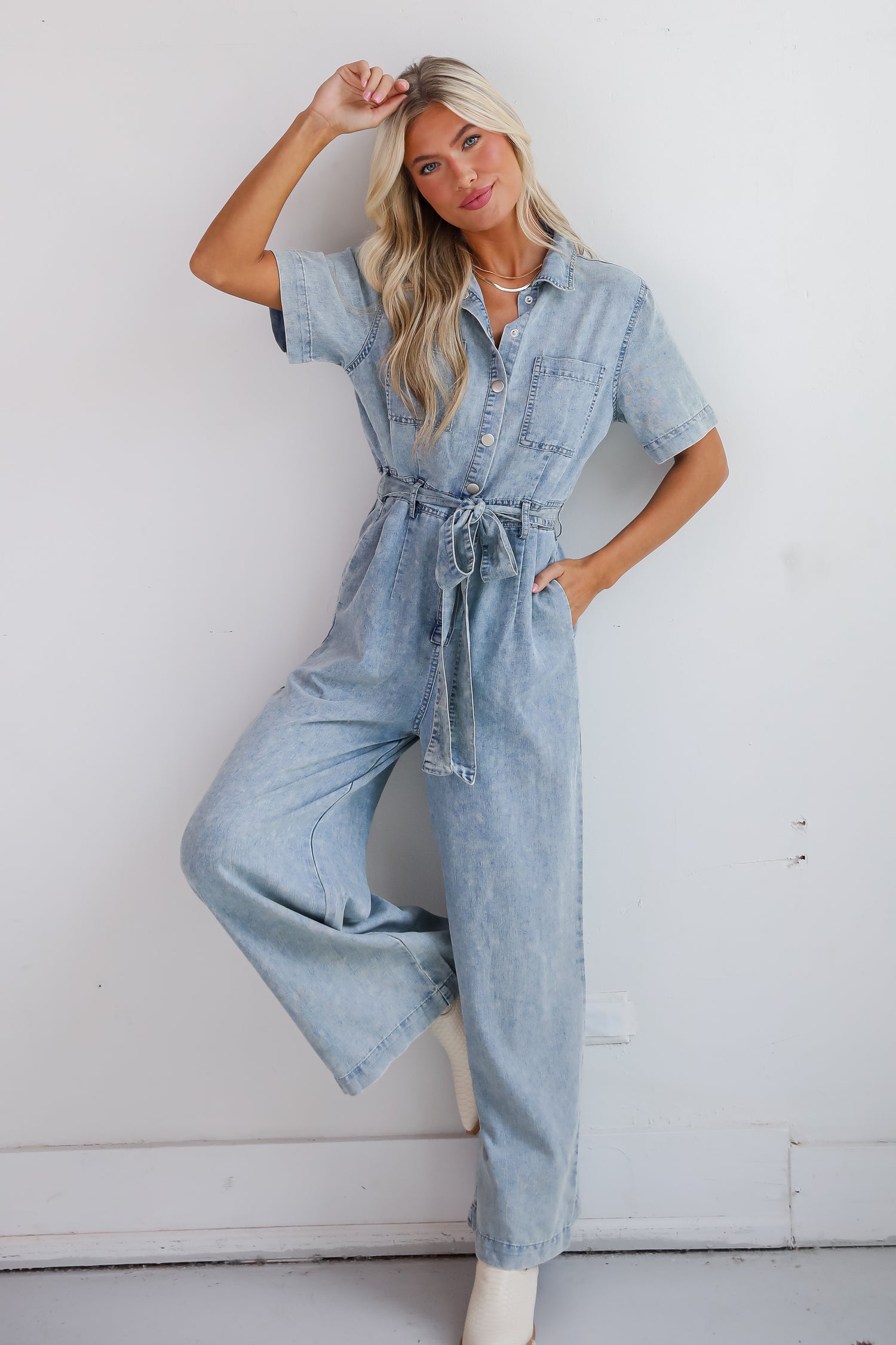 Fresh Perfection Denim Jumpsuit