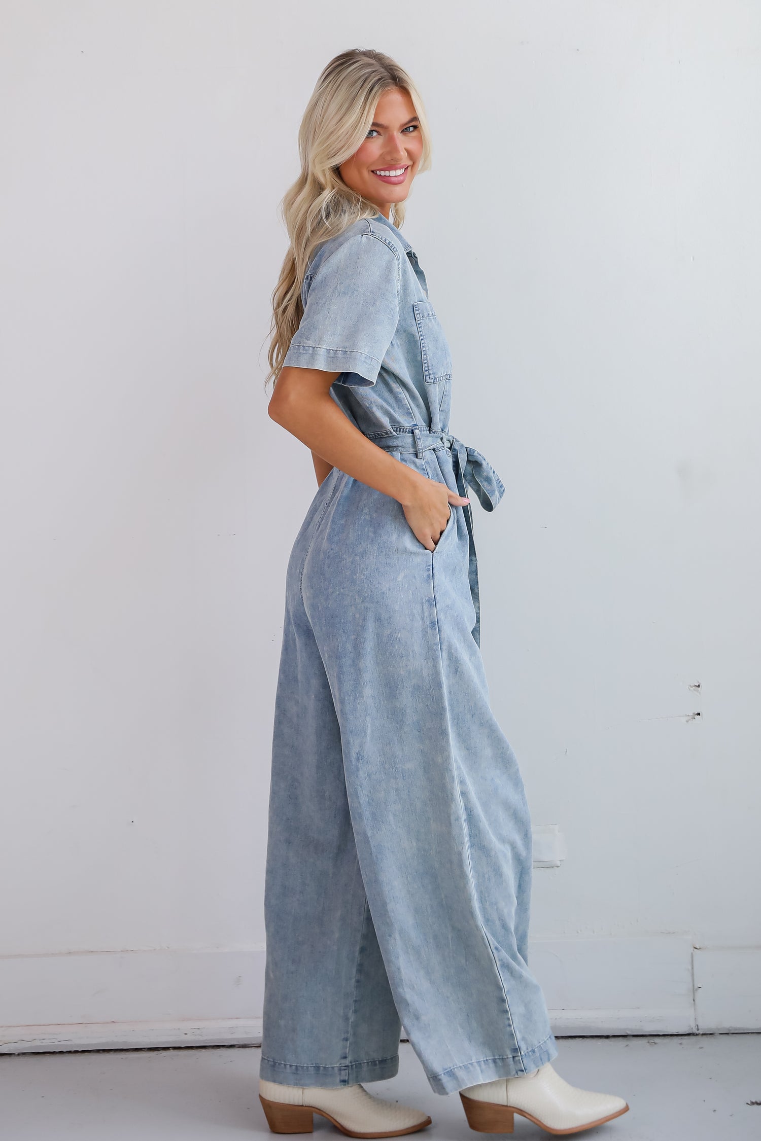 Fresh Perfection Denim Jumpsuit