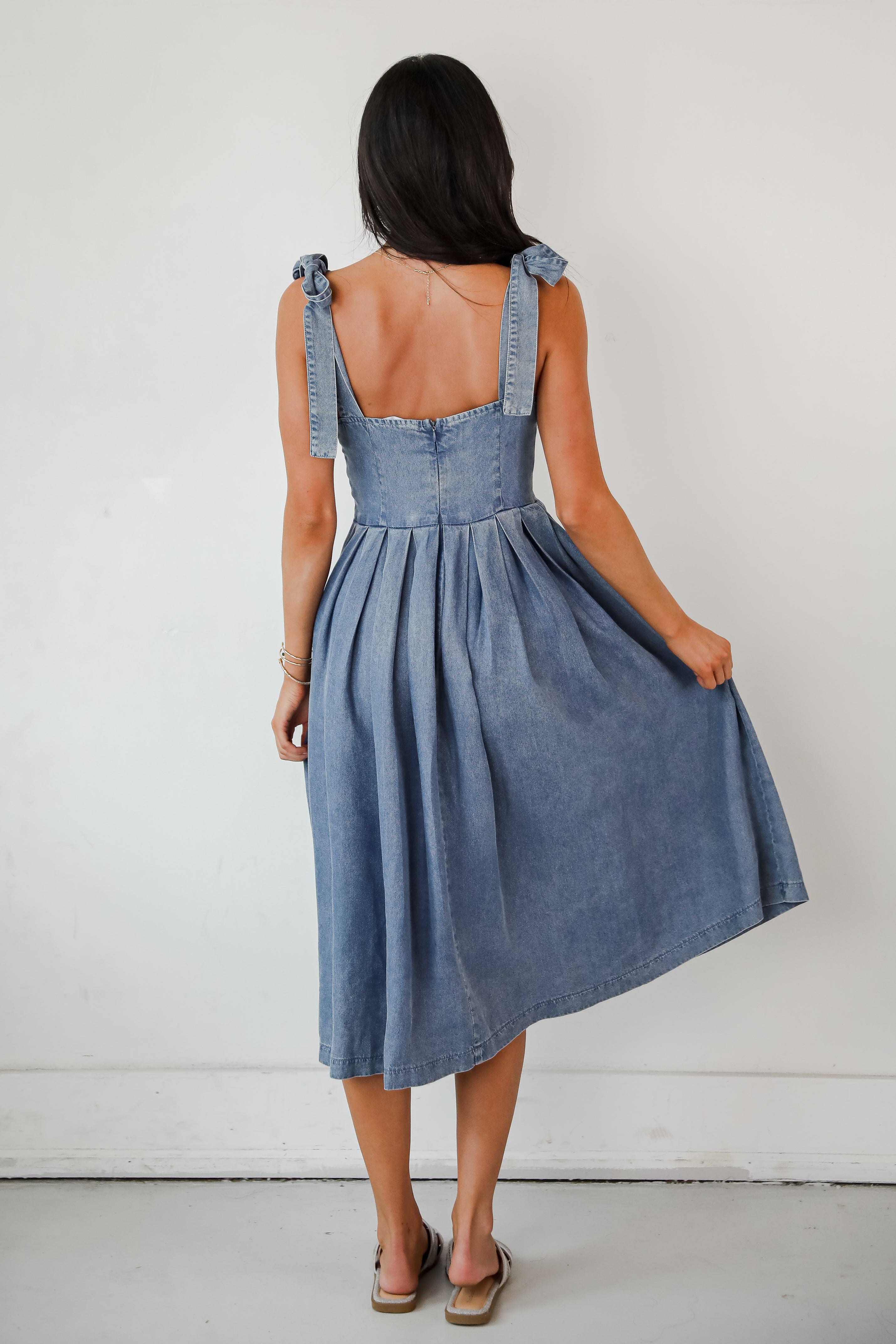 Truly Unforgettable Denim Midi Dress