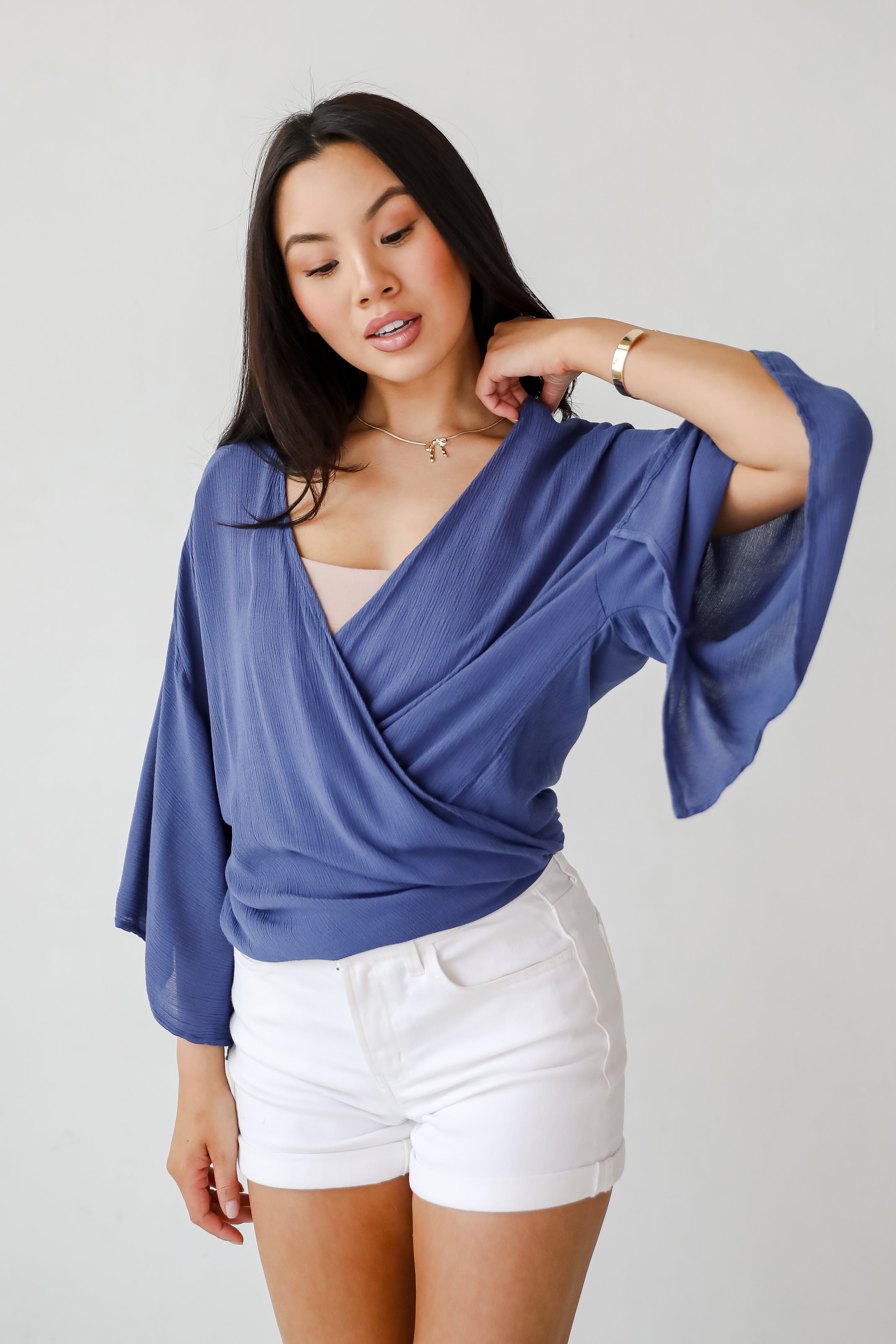 Breezy Days Tie-Front Blouse