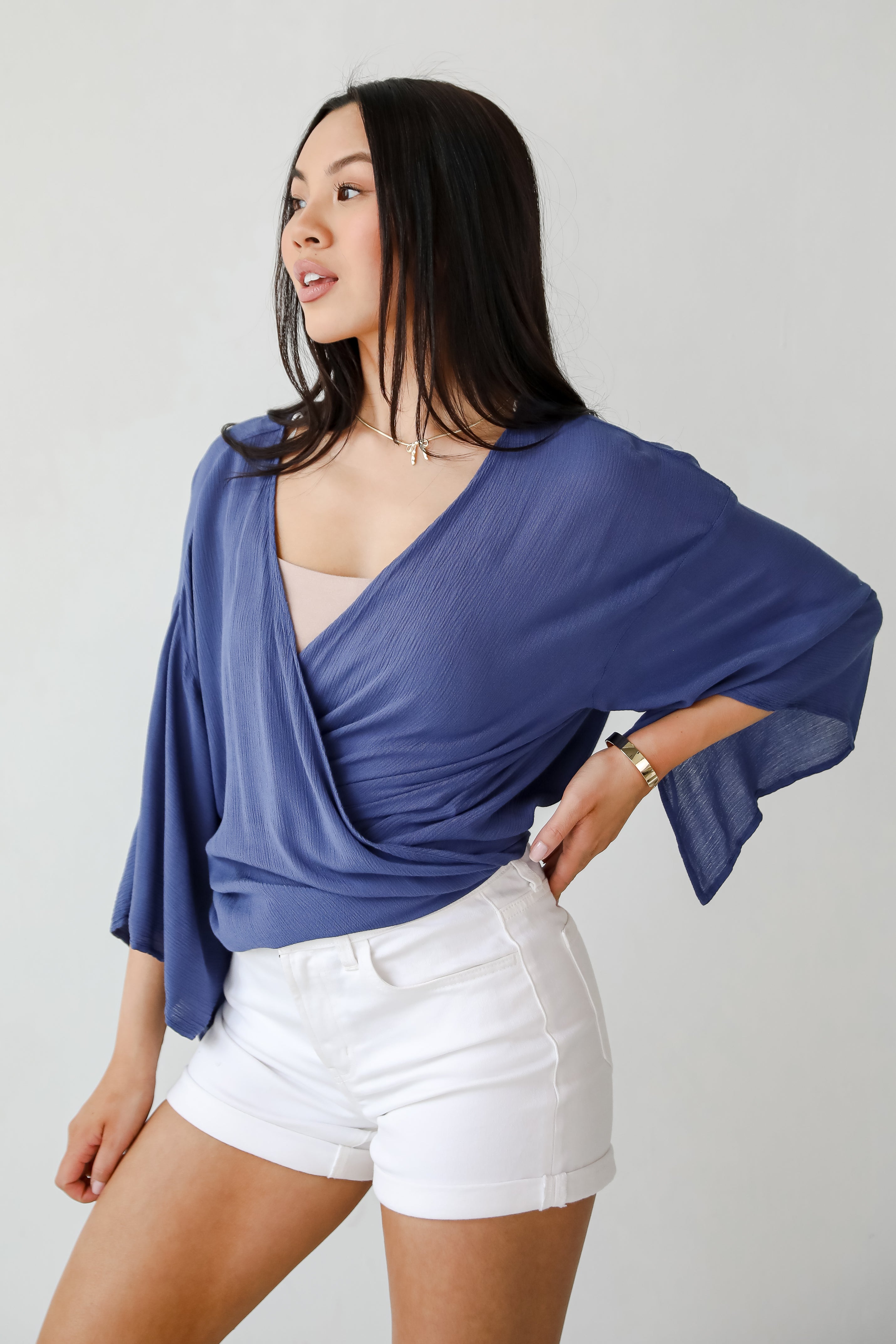 Breezy Days Tie-Front Blouse